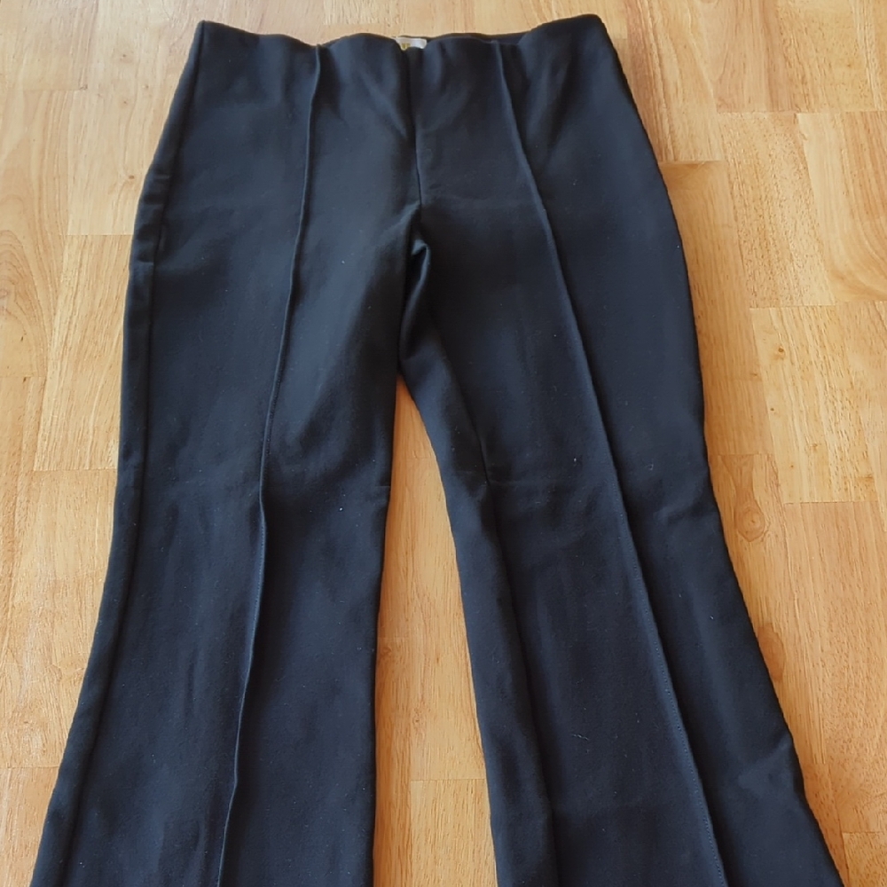 The Margot Kick-Flare Cropped Pants by Maeve Anthropologie Black